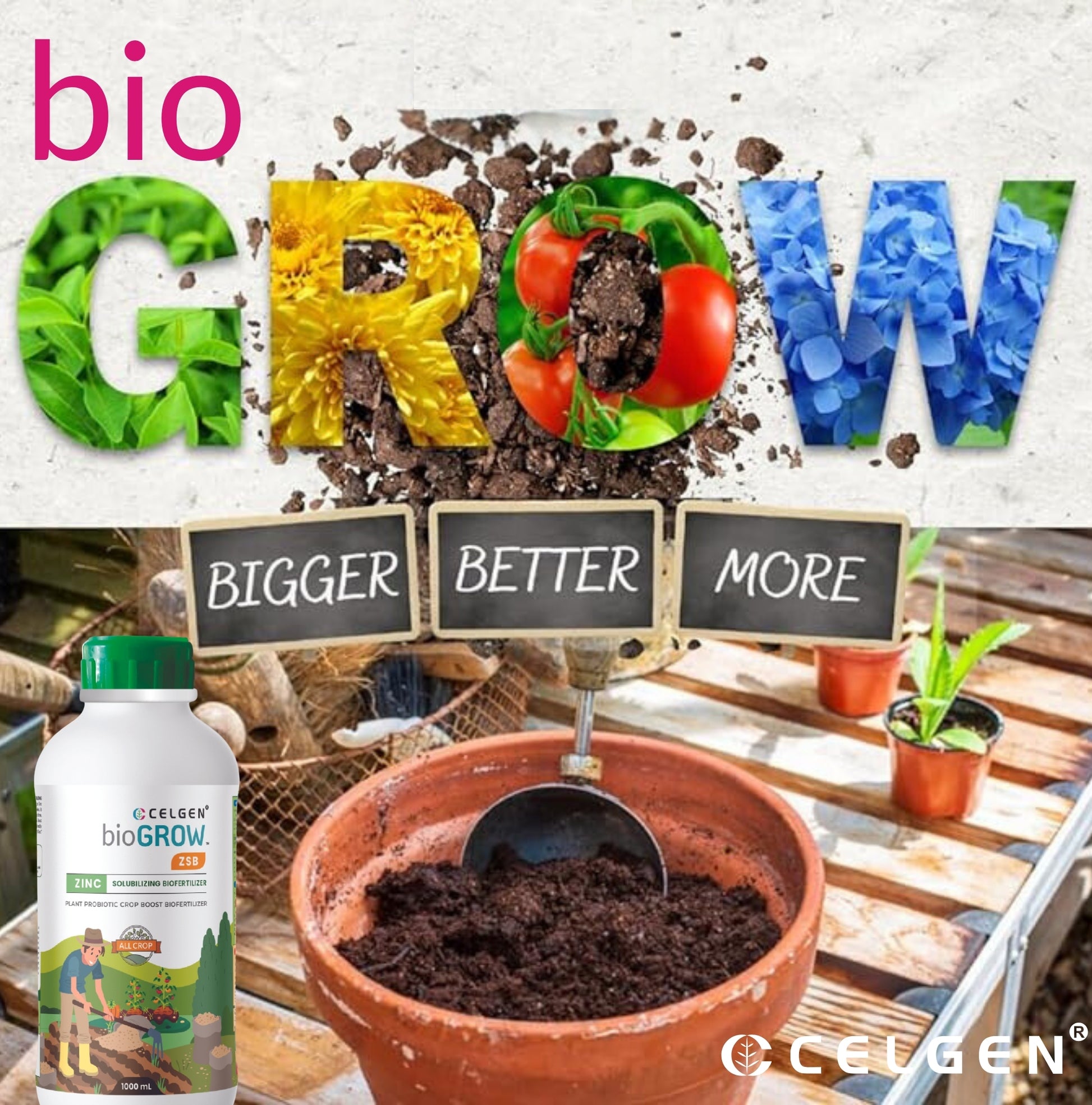 Celgen-bioGROW ZSB(ZINC) Liquid Plant Nutrient Booster