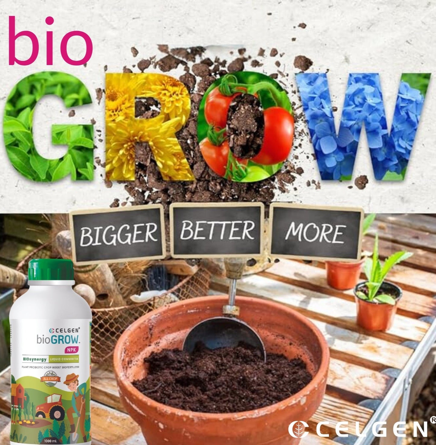 Celgen-bioGROW NPK Liquid Plant Nutrient Booster