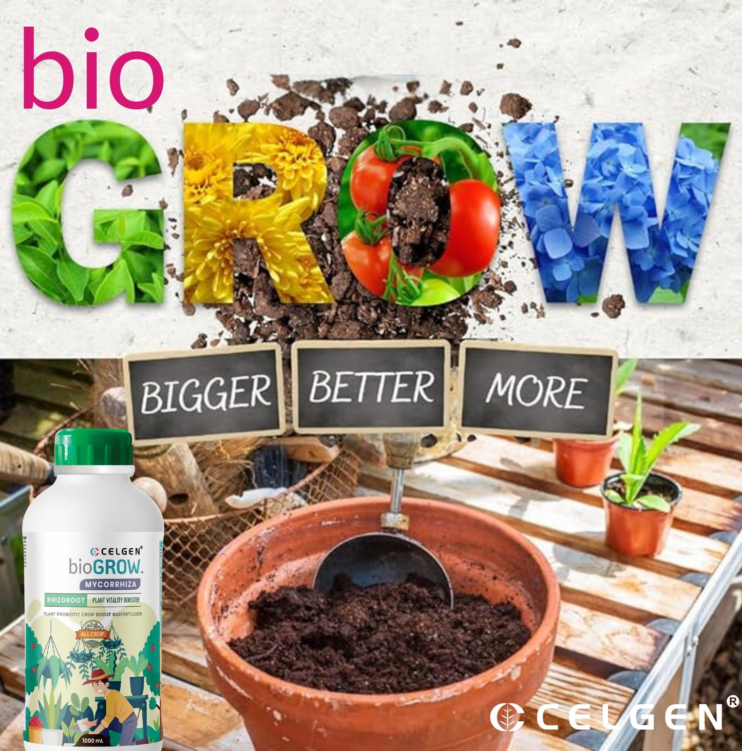 Celgen-bioGROW Mycorrhiza Liquid Plant Nutrient Booster