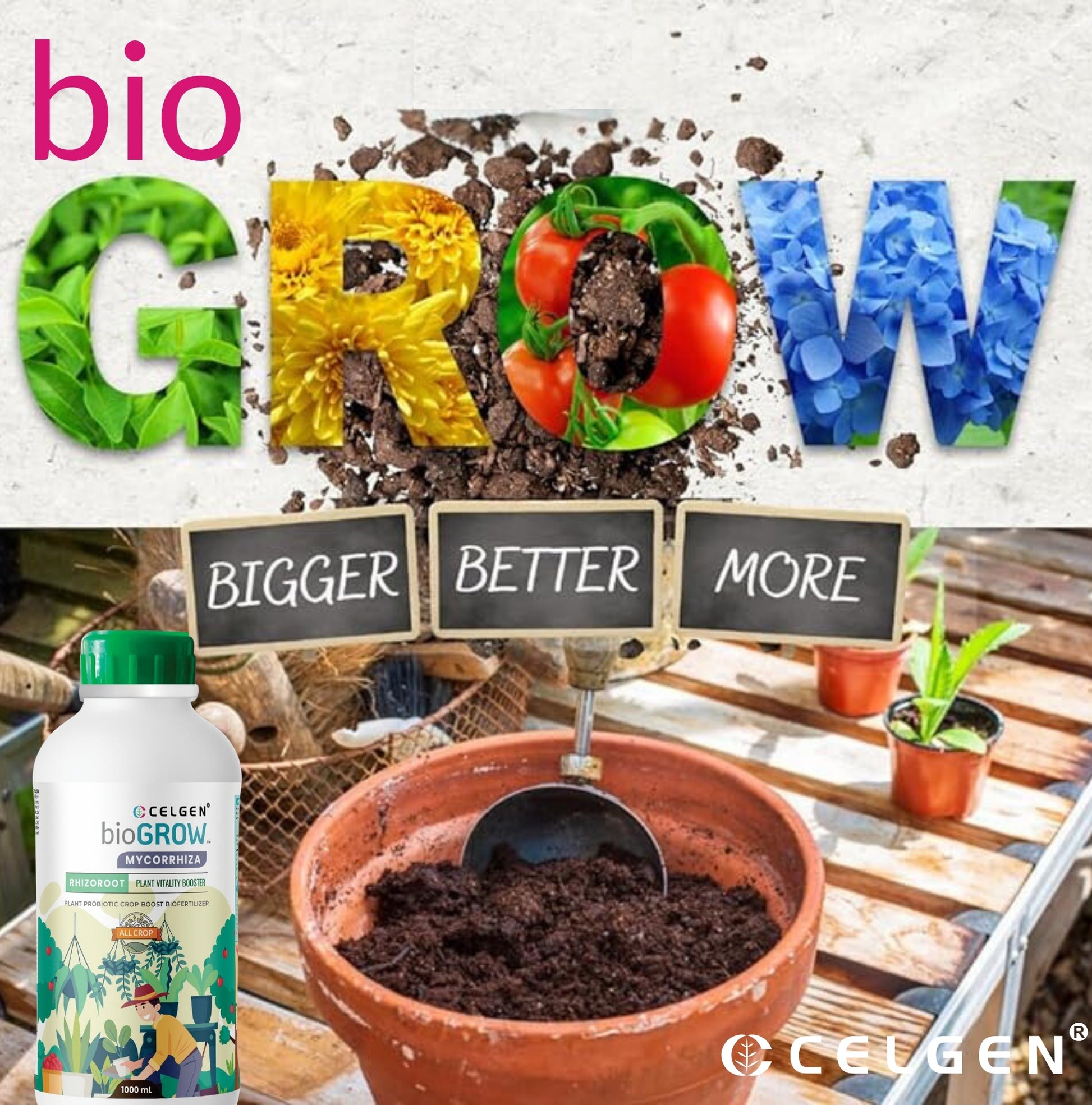 Celgen-bioGROW Mycorrhiza Liquid Plant Nutrient Booster