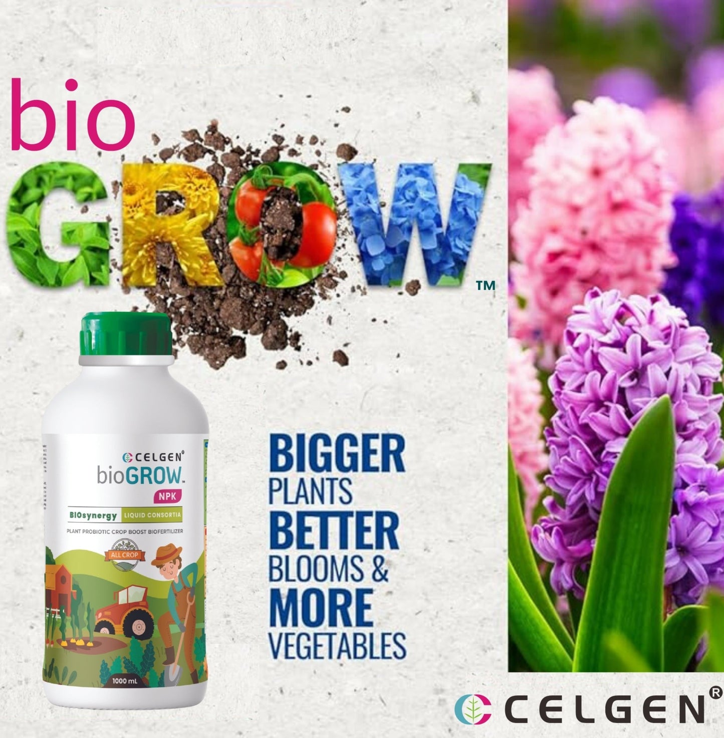 Celgen-bioGROW NPK Liquid Plant Nutrient Booster