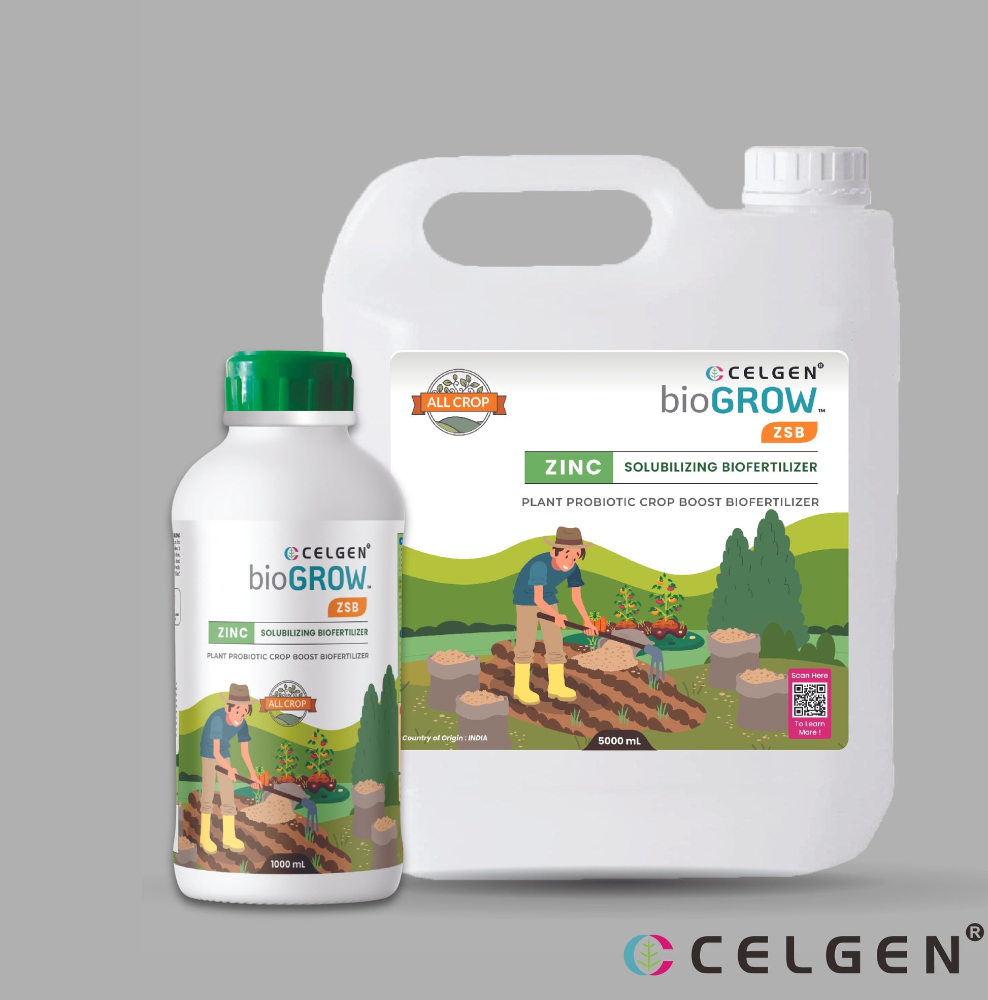 Celgen-bioGROW ZSB(ZINC) Liquid Plant Nutrient Booster