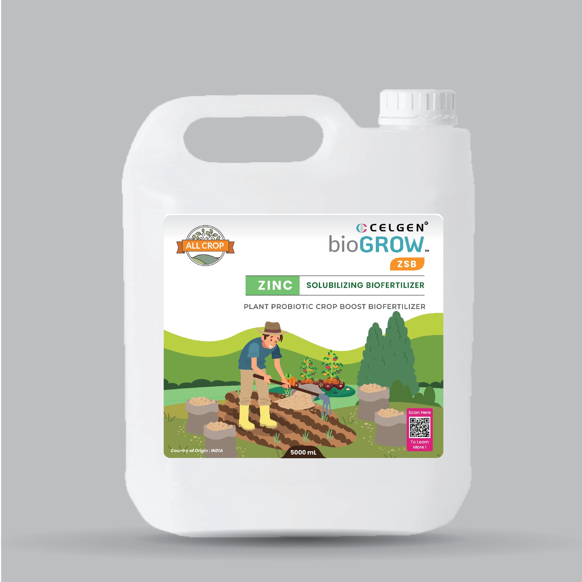 Celgen-bioGROW ZSB(ZINC) Liquid Plant Nutrient Booster