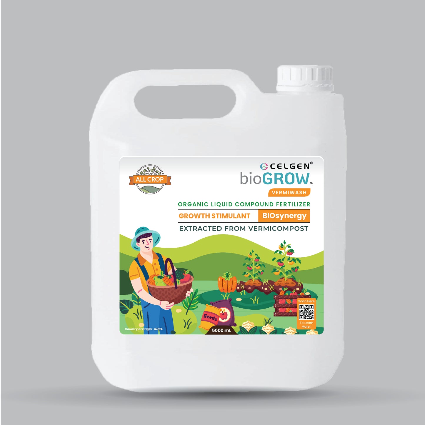 Celgen-bioGROW Vermiwash(Premium Worm Tea Extract for Thriving Gardens)