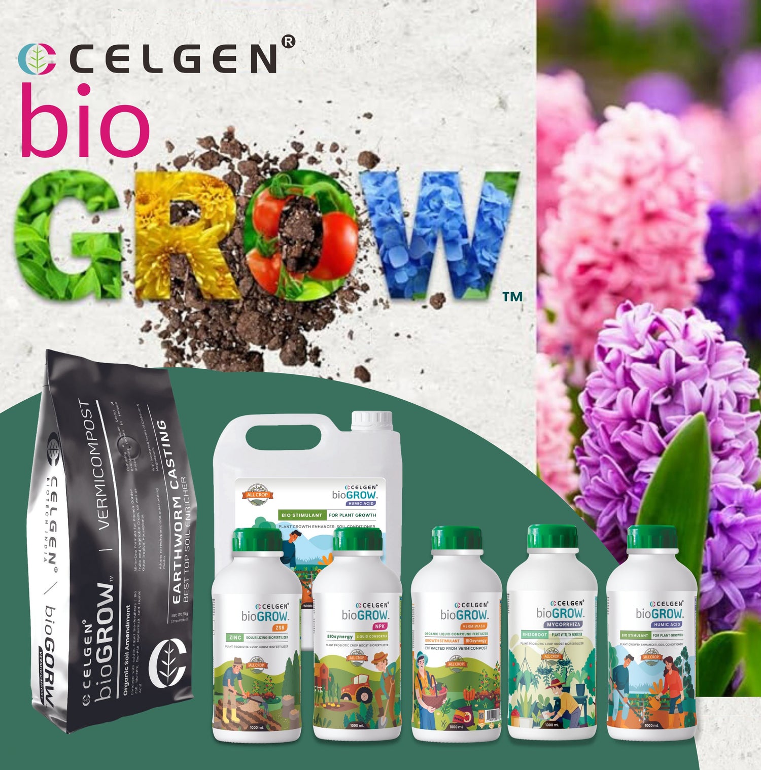 Organic Plant Boosters by Celgen-bioGROW