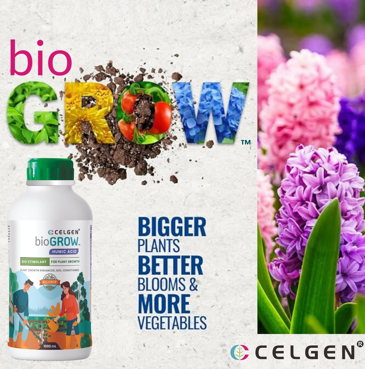 Celgen-bioGROW Humic Acid Liquid Plant Nutrient Booster