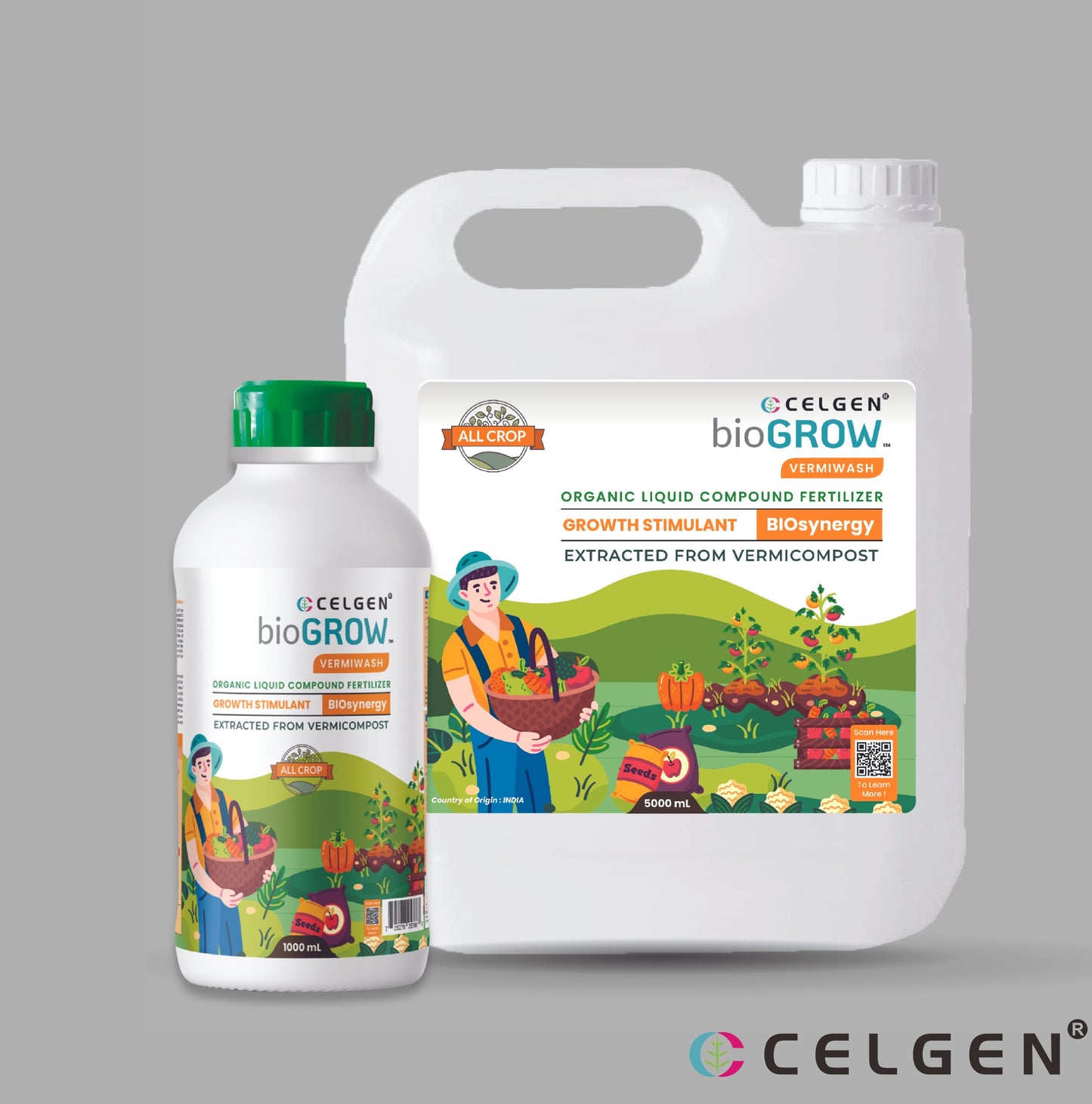 Celgen-bioGROW Vermiwash(Premium Worm Tea Extract for Thriving Gardens)