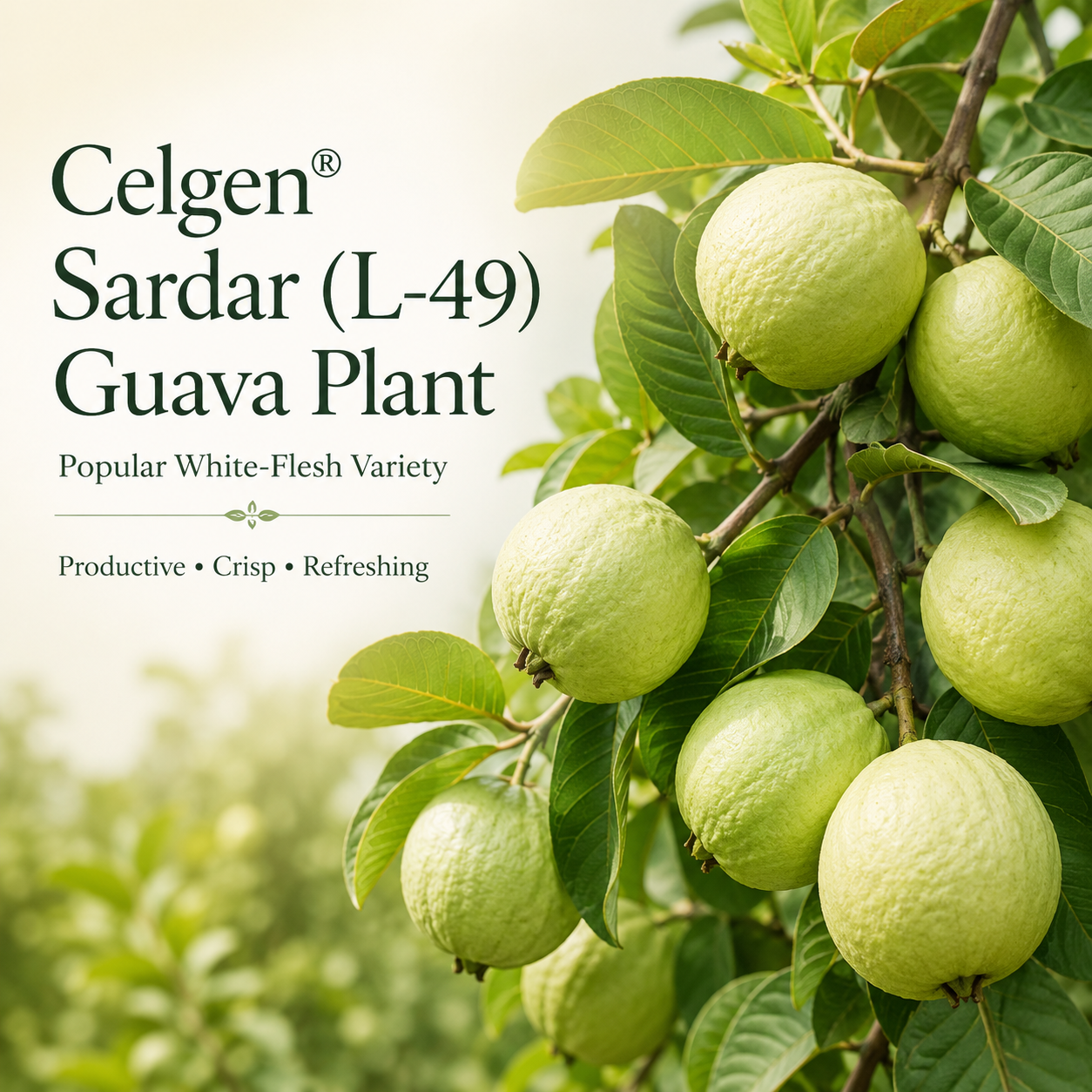 Celgen® Sardar (L-49 / Lucknow-49) Guava Plant