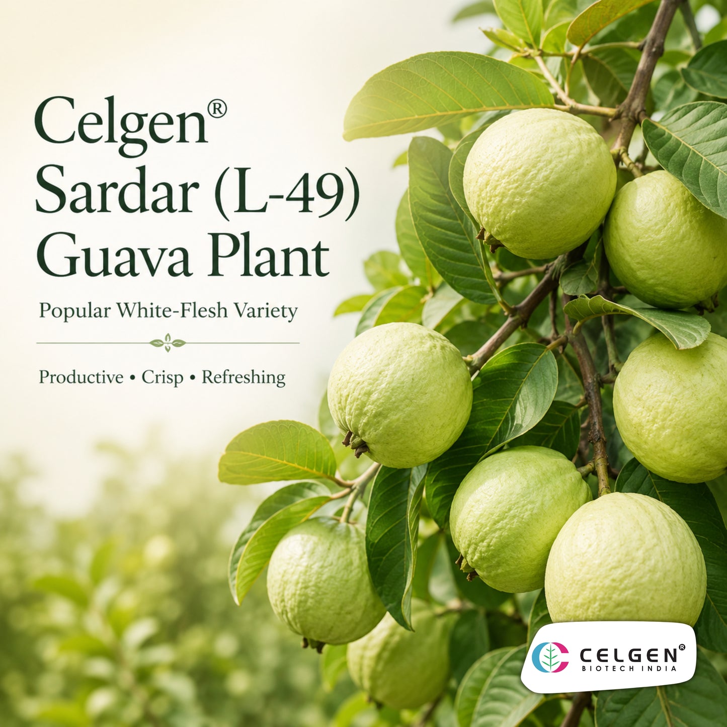 Celgen® Sardar (L-49 / Lucknow-49) Guava Plant