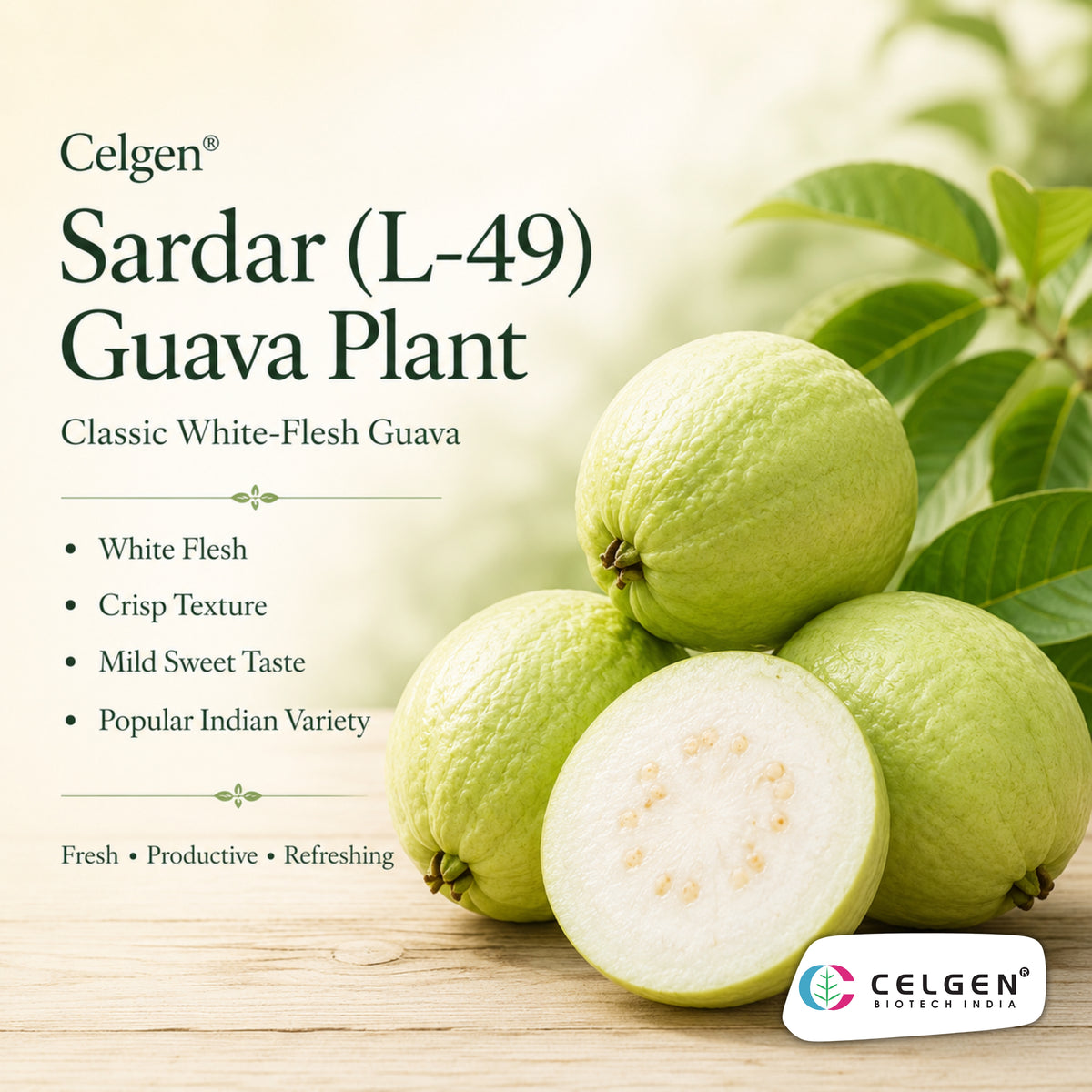 Celgen® Sardar (L-49 / Lucknow-49) Guava Plant